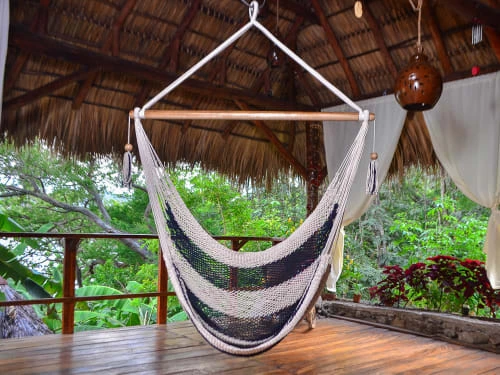 Offres ✨ Hamac Del Sol Hamacs Hamac Chaise Bluefields XL Blanc Et Bleu Marine 🔔 4 Offres ✨ Hamac Del Sol Hamacs Hamac Chaise Bluefields XL Blanc Et Bleu Marine 🔔 – Image 2