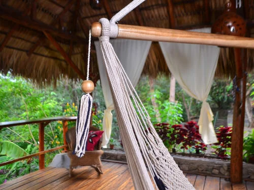 Offres ✨ Hamac Del Sol Hamacs Hamac Chaise Bluefields XL Blanc Et Bleu Marine 🔔 5 Offres ✨ Hamac Del Sol Hamacs Hamac Chaise Bluefields XL Blanc Et Bleu Marine 🔔 – Image 3