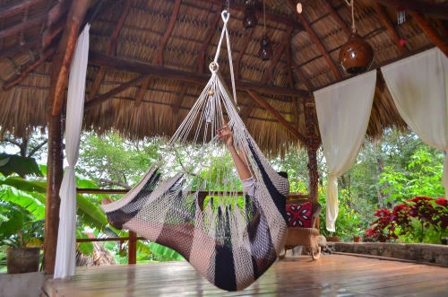 Offres ✨ Hamac Del Sol Hamacs Hamac Chaise Bluefields XL Blanc Et Bleu Marine 🔔 6 Offres ✨ Hamac Del Sol Hamacs Hamac Chaise Bluefields XL Blanc Et Bleu Marine 🔔 – Image 4