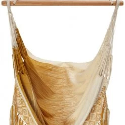 Vente flash 🌟 Hamac Del Sol Hamacs Hamac Chaise Florencia XL Beige Et Doré 👏