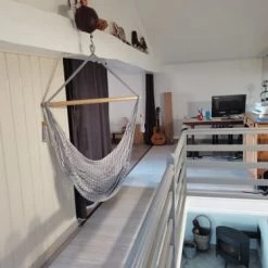 Sortie 😉 Hamac Del Sol Hamacs Hamac Chaise Jinopete XL Blanc Et Gris 🔔 8 Sortie 😉 Hamac Del Sol Hamacs Hamac Chaise Jinopete XL Blanc Et Gris 🔔 -Fauteuils suspendus Soldes hamac chaise jinopete xl blanc et gris 2