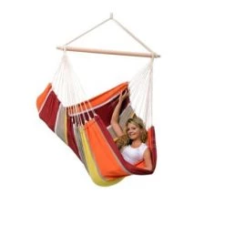 Meilleure affaire 😉 Amazonas Hamacs Hamac Chaise Large En Coton Acérola 😀 -Fauteuils suspendus Soldes hamac chaise large en coton acerola 2