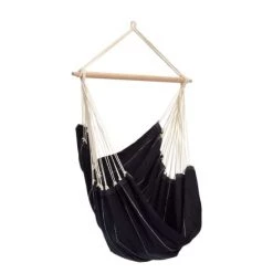 Nouveau ⭐ Amazonas Hamacs Hamac Chaise Large En Coton Black 🌟
