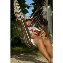 Vente flash 😉 Amazonas Hamacs Hamac Chaise Large En Coton Mocca 🎁 -Fauteuils suspendus Soldes hamac chaise large en coton mocca 2