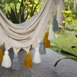 Meilleur prix 🎉 Hamac Del Sol Hamacs Hamac Chaise Tunja XL Pompon ✨ -Fauteuils suspendus Soldes hamac chaise tunja xl pompon 2