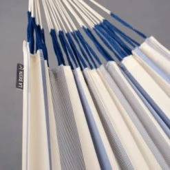 Meilleure vente ✔️ LA SIESTA Hamacs Hamac Classique Double En Tissu Bleu Clair ⌛ -Fauteuils suspendus Soldes hamac classique double en tissu bleu clair 2