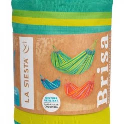 Meilleure vente 👍 LA SIESTA Hamacs Hamac Classique Double En Tissu Vert Citron 🤩 -Fauteuils suspendus Soldes hamac classique double en tissu vert citron 4