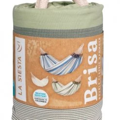 Acheter 😀 LA SIESTA Hamacs Hamac Classique Double En Tissu Vert Clair 💯 -Fauteuils suspendus Soldes hamac classique double en tissu vert clair 4