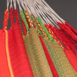 Meilleure vente 👍 LA SIESTA Hamacs Hamac Classique Kingsize En Coton Bio Rouge ⌛ -Fauteuils suspendus Soldes hamac classique kingsize en coton bio rouge 2