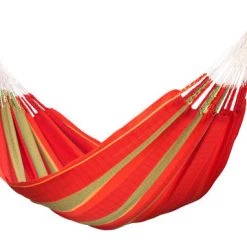Meilleure vente 👍 LA SIESTA Hamacs Hamac Classique Kingsize En Coton Bio Rouge ⌛