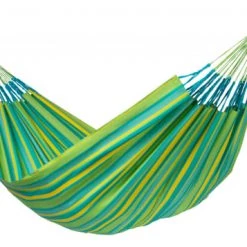 Tout neuf 🛒 LA SIESTA Hamacs Hamac Classique Kingsize En Tissu Vert Citron ✔️