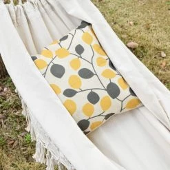 Coupon 🧨 Outsunny Hamacs Hamac De Voyage Portable Style Bohème Chic Coton Polyester Beige ✔️ -Fauteuils suspendus Soldes hamac de voyage portable style boheme chic coton polyester beige 5