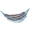 Remise 🎉 Outsunny Hamacs Hamac De Voyage Style Hippie Chic Coton Polyester Multicolore ❤️ -Fauteuils suspendus Soldes hamac de voyage style hippie chic coton polyester multicolore