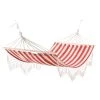 Budget 🎁 Outsunny Hamacs Hamac De Voyage Style Hippie Chic Coton Polyester Rouge Crème Rayé 🥰 -Fauteuils suspendus Soldes hamac de voyage style hippie chic coton polyester rouge creme raye