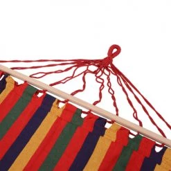 Bon marché 😍 Outsunny Hamacs Hamac De Voyage Toile De Hamac Dim. 2L X 1l M Multicolore 🎁 -Fauteuils suspendus Soldes hamac de voyage toile de hamac dim 2l x 1l m multicolore 3