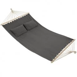 Bon marché 🎉 Tectake Hamacs Hamac Double Eden Gris Foncé 😉