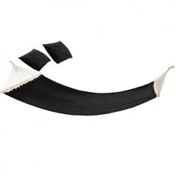 Meilleure vente 🥰 Tectake Hamacs Hamac Double Eden Noir ✔️ -Fauteuils suspendus Soldes hamac double eden noir 4