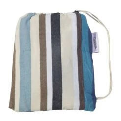 Offres 😍 Escuderos Hamacs Hamac Double En Coton Couleur Bleu Et Crème 🧨 -Fauteuils suspendus Soldes hamac double en coton couleur bleu et creme 2