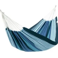 Bon marché 🎉 Escuderos Hamacs Hamac Double En Toile Rayé Bleu Et Vert 🎉