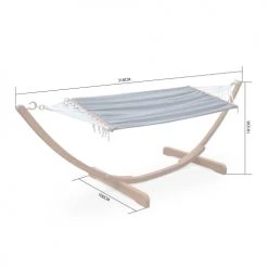 Offres 🥰 Alice's Garden Hamacs Hamac En Bois Avec Toile De Coton Blanc 317x100cm 🔥 -Fauteuils suspendus Soldes hamac en bois avec toile de coton blanc 317x100cm 4