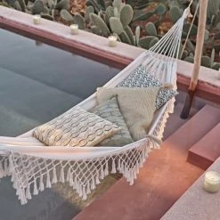 Top 10 👏 Maisons Du Monde Hamacs Hamac En Coton Et Polyester écru 100x200 😉 -Fauteuils suspendus Soldes hamac en coton et polyester ecru 100x200 1000 15 34 220573 5