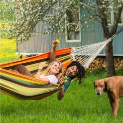 Meilleure vente 👏 Amazonas Hamacs Hamac Familial En Coton Esmeralda 🎉 -Fauteuils suspendus Soldes hamac familial en coton esmeralda 4