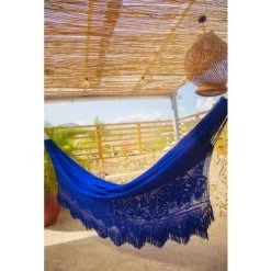 Sortie 😀 Hamac Del Sol Hamacs Hamac Ibagué XXL Bleu Nuit ⭐ -Fauteuils suspendus Soldes hamac ibague xxl bleu nuit 2