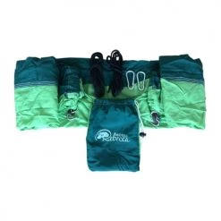 Meilleure affaire 🔔 Mobili Rebecca Hamacs Hamac Lavable Avec Cordes 275x136 En Nylon Vert 😀 -Fauteuils suspendus Soldes hamac lavable avec cordes 275x136 en nylon vert 3