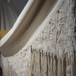 Promo 🔔 Hamac Del Sol Hamacs Hamac Macramé L Ecru 😀 -Fauteuils suspendus Soldes hamac macrame l ecru 3