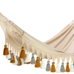 Meilleure affaire 🥰 Hamac Del Sol Hamacs Hamac Pompon L Ecru 👍