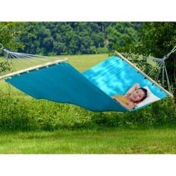 Remise 🎁 Amazonas Hamacs Hamac Simple à Barre Aqua 💯 -Fauteuils suspendus Soldes hamac simple a barre aqua 2