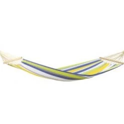 Nouveau 🛒 Amazonas Hamacs Hamac Simple à Barre En Tissu Imperméable Vert Et Jaune 🎉 -Fauteuils suspendus Soldes hamac simple a barre en tissu impermeable vert et jaune 4