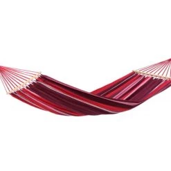 Le moins cher 🤩 Amazonas Hamacs Hamac Simple à Barre En Tissu Rayé Rouge Et Violet ✔️