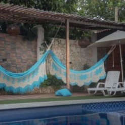 Acheter 👏 Hamac Del Sol Hamacs Hamac Soledad XXL Bleu 🤩 -Fauteuils suspendus Soldes hamac soledad xxl bleu 2