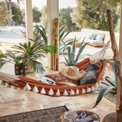 Meilleure affaire 🎁 Maisons Du Monde Fauteuils Suspendus Hamac Tissé En Coton Caramel Et écru 100x200 😉 -Fauteuils suspendus Soldes hamac tisse en coton caramel et ecru 100x200 1000 7 13 220429 2