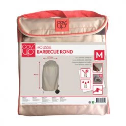 Offres 🔔 Oviala Housses De Protection Housse De Barbecue Rond Taupe D70cm 👍