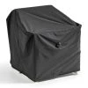 Budget 🛒 Oviala Housses De Protection Housse De Fauteuil De Jardin Noire 75 X 75 X 60 Cm 👍 -Fauteuils suspendus Soldes housse de fauteuil de jardin noire 75 x 75 x 60 cm