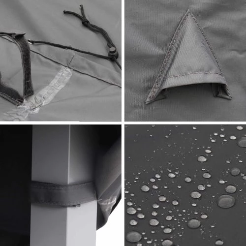 Remise ✨ Alice's Garden Housses De Protection Housse De Protection 235x135cm Gris Foncé Polyester Pour Tables ✔️ 4 Remise ✨ Alice's Garden Housses De Protection Housse De Protection 235x135cm Gris Foncé Polyester Pour Tables ✔️ – Image 2