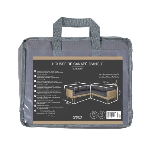 De gros đ Maisons Du Monde Housses De Protection Housse De Protection Pour CanapĂ© D'angle En Toile Gris Clair â 3 De gros đ Maisons Du Monde Housses De Protection Housse De Protection Pour CanapĂ© D'angle En Toile Gris Clair â