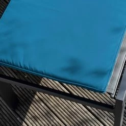 Remise 🔔 Oviala Matelas Pour Bain De Soleil Lot 2 Coussins Bain De Soleil Polyester Bleu 186x53x5 Cm 😍 -Fauteuils suspendus Soldes lot 2 coussins bain de soleil polyester bleu 186x53x5 cm 4