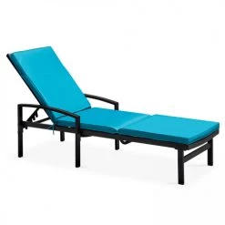 Le moins cher 🛒 Oviala Matelas Pour Bain De Soleil Lot De 2 Coussins Bain De Soleil Polyester Bleu 186x53x5 Cm ✨ -Fauteuils suspendus Soldes lot de 2 coussins bain de soleil polyester bleu 186x53x5 cm 1