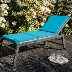 Le moins cher 🛒 Oviala Matelas Pour Bain De Soleil Lot De 2 Coussins Bain De Soleil Polyester Bleu 186x53x5 Cm ✨ -Fauteuils suspendus Soldes lot de 2 coussins bain de soleil polyester bleu 186x53x5 cm 2