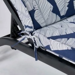 Sortie 😍 Oviala Matelas Pour Bain De Soleil Lot De 2 Coussins Bain De Soleil Polyester Bleu 186x60x5 Cm 👏 -Fauteuils suspendus Soldes lot de 2 coussins bain de soleil polyester bleu 186x60x5 cm 5