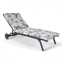 Grosses soldes ⌛ Oviala Matelas Pour Bain De Soleil Lot De 2 Coussins Bain De Soleil Polyester Gris 186x60x5 Cm ✔️ -Fauteuils suspendus Soldes lot de 2 coussins bain de soleil polyester gris 186x60x5 cm 2