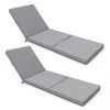 Bon marché 🛒 Oviala Matelas Pour Bain De Soleil Lot De 2 Coussins Bain De Soleil Polyester Gris 186x60x5 Cm 👏 -Fauteuils suspendus Soldes lot de 2 coussins bain de soleil polyester gris 186x60x5 cm 7