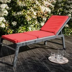 Le moins cher ⭐ Oviala Matelas Pour Bain De Soleil Lot De 2 Coussins Bain De Soleil Polyester Rouge 186x53x5 Cm 🥰 -Fauteuils suspendus Soldes lot de 2 coussins bain de soleil polyester rouge 186x53x5 cm 2