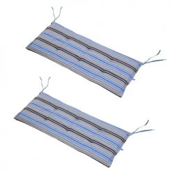 Budget 👍 Outsunny Matelas Pour Bain De Soleil Lot De 2 Coussins Matelas Assise Banc Balancelle Canapé 2 Places 🌟