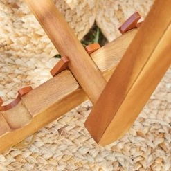 Meilleure affaire 🎉 Kerama Lot De 2 Hamacs Pliables En Bois Tissu Couleur écru 👏 -Fauteuils suspendus Soldes lot de 2 hamacs pliables en bois tissu couleur ecru 3