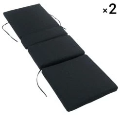Meilleur prix 👍 Happy Garden Lot De 2 Matelas Pour Bain De Soleil 200cm En Tissu Bleu 😍 -Fauteuils suspendus Soldes lot de 2 matelas pour bain de soleil 200cm en tissu gris