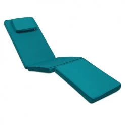 Remise 😍 TECK’Attitude Matelas Pour Bain De Soleil Matelas Bleu Canard Pour Chaise Longue ⌛